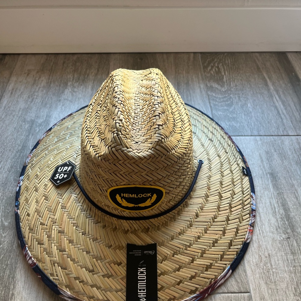 Hemlock Natural Straw Sun Hat